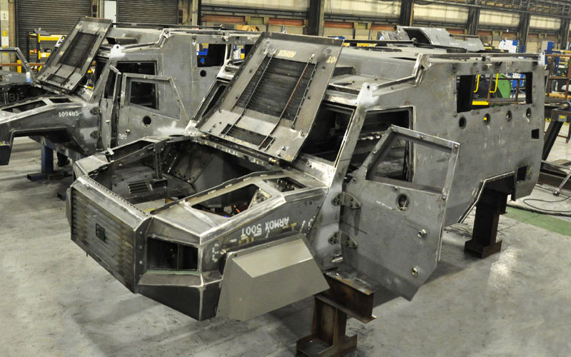 Thick structural aluminum profile for defense applications